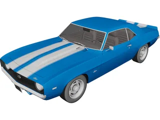 Chevrolet Camaro SS (1969) 3D Model