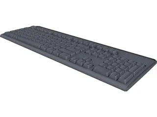 HP Keyboard CAD 3D Model
