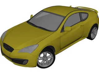 Hyundai Genesis Coupe 3D Model