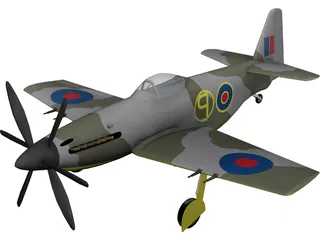 Martin Baker MB 5 3D Model