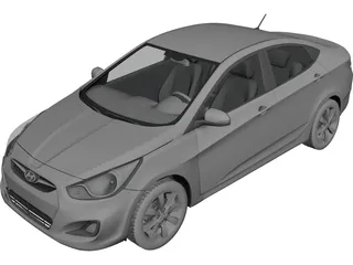 Hyundai Solaris 3D Model