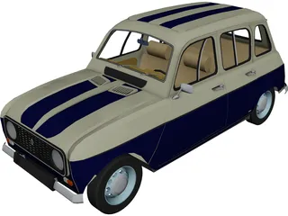 Renault 4 3D Model