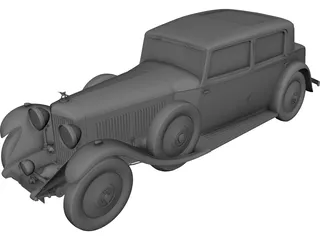 Bentley (1932) 3D Model 3D Preview