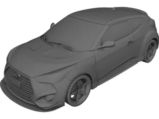 Hyundai Veloster (2011) 3D Model
