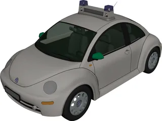 Volkswagen Beetle Police 3D Model