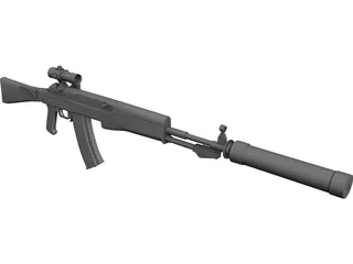 AN-94 3D Model