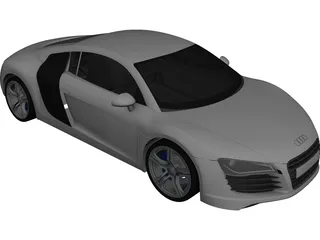 Audi R8 CAD 3D Model