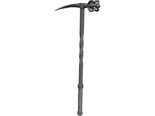 Spiked Hammer 3D Model