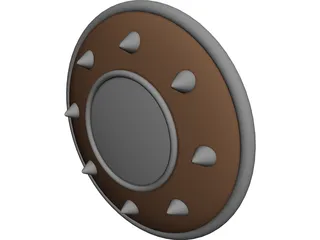 Spiked Buckler 3D Model