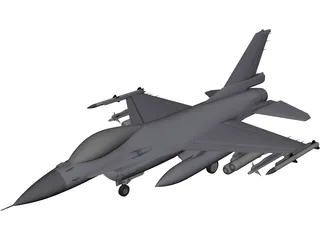 F-16 Fighting Falcon 3D Model