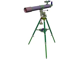 Bresser R-80 Telescope 3D Model 3D Preview