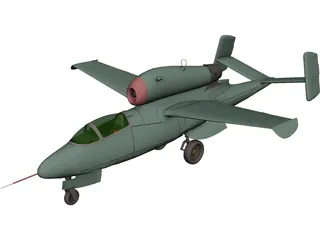 Heinkel He 162 A-2 Salamander 3D Model
