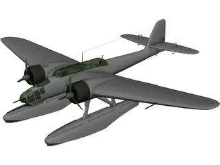 Heinkel He 115C-1 3D Model 3D Preview