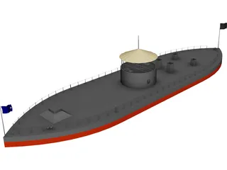 US Monitor 3D Model