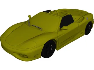 Ferrari 360 Spyder (2000) 3D Model