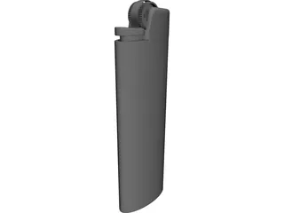 Bic Cigarette Lighter 3D Model 3D Preview
