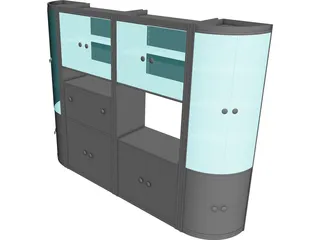 Wall Unit 3D Model