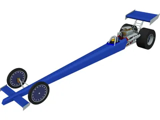 Dragster 3D Model