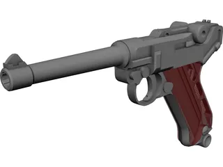 Luger P08 3D Model