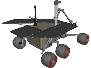 Athena Mars Rover 3D Model