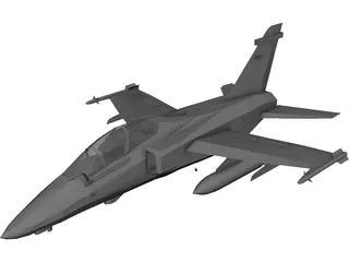 Embraer AMX-T Two Seat Trainer 3D Model