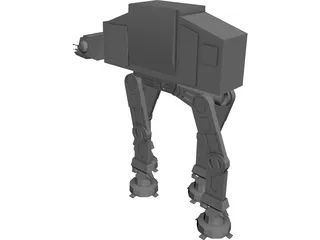 Star Wars Imperial Walker 3D Model 3D Preview