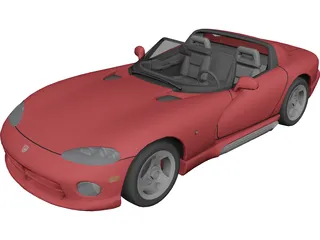 Chrysler Viper RT10 3D Model 3D Preview