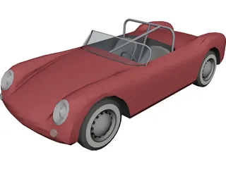 Porsche Roadster (1955) 3D Model