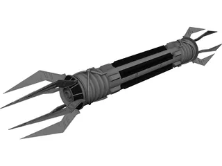 Double Bladed Lightsaber 3D Model 3D Preview