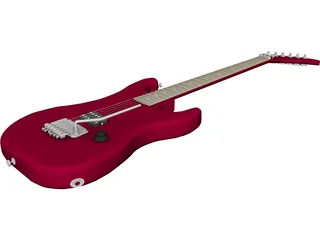 Guitar Kramer Baretta Van Halen 3D Model 3D Preview