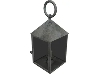 Handheld Candle Lantern 3D Model