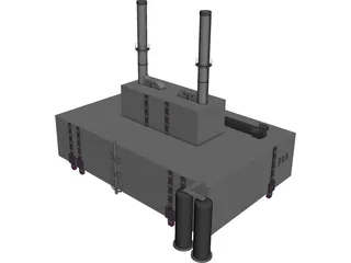 Power Station 3D Model