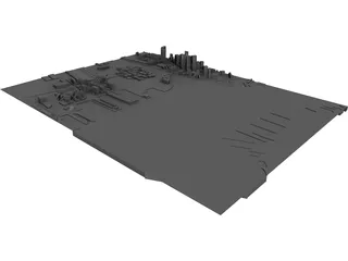 City Part Boston South 3D Model