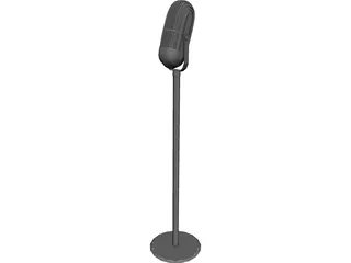 Microphone Old 3D Model 3D Preview