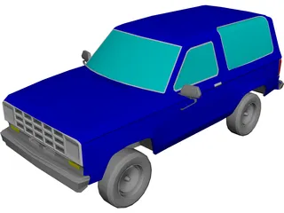 Ford Bronco (1987) 3D Model 3D Preview