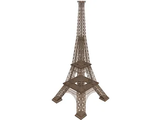 Eiffel Tower 3D Model 3D Preview