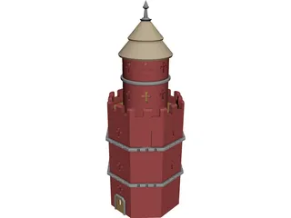 Gothic Tower 3D Model