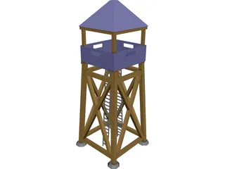 Guard Tower Middle Ages 3D Model 3D Preview