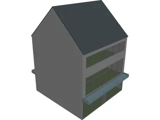Shops Small Multi-Level 3D Model
