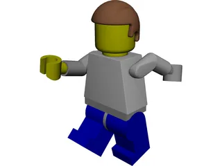 Lego Man 3D Model 3D Preview
