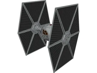 Star Wars Imperial TIE Fighter 3D Model 3D Preview