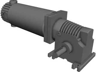 DC Gearmotor 3D Model