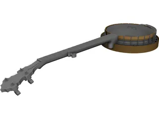Banjo Gibson Style 3D Model
