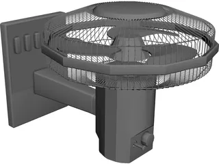 Caged Fan 3D Model