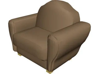 Chair Leather 3D Model