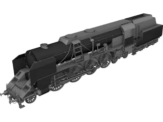 BR12 Austrian Steamengine 3D Model