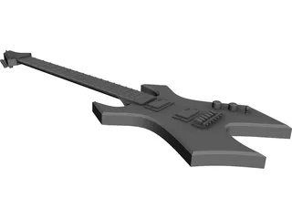 Guitar Electric 3D Model 3D Preview