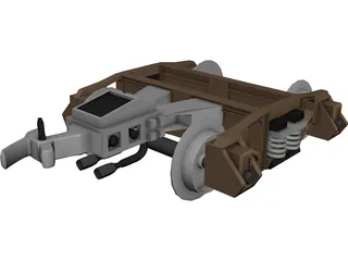 Train Hitch 3D Model