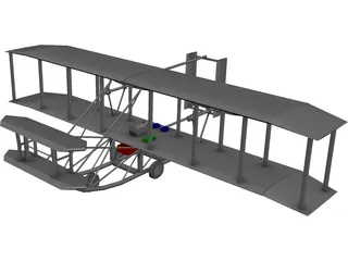 Wrights Aircraft 3D Model