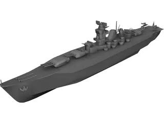 Battle Ship 3D Model